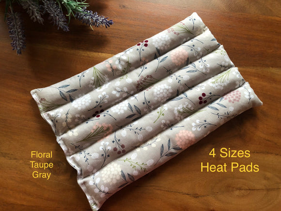 Heat Pad - Floral Taupe Gray