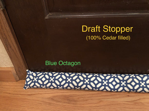 Draft Stopper - Blue Octagon