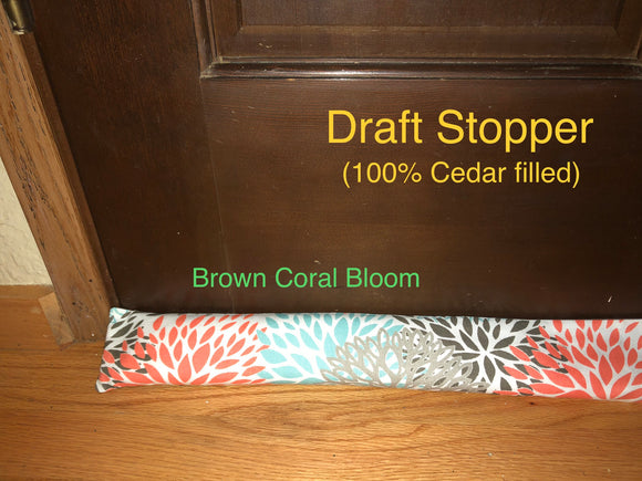 Draft Stopper - Brown Color Bloom