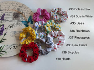 Scrunchies - Scrunchies bundle set in patterned fabrics