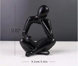 Home Decor - Desk Art - Reader figurine in black