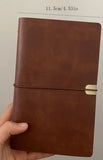 Notebook - Brown string tied 6-ring loose leaf journal notebook