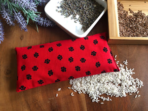 Eye pillow - Paws in Red