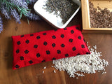 Eye pillow - Paws in Red