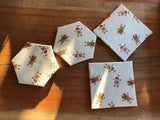 Coasters - Christmas Gingerbread Man (set of 4)