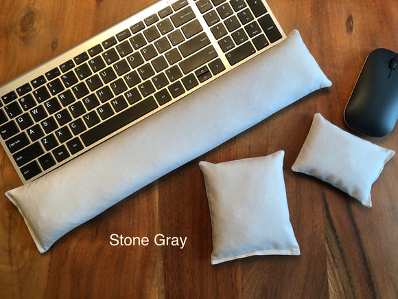 Keyboard Rest, Mouse & Elbow Set - Stone Gray (3pcs)