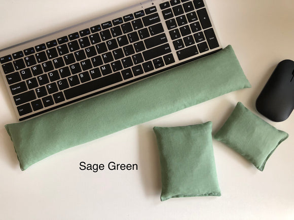 Keyboard Rest, Mouse & Elbow Set - Sage Green (3pcs)