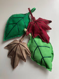 Ornaments - Maples & Green Leaves (set of 4)