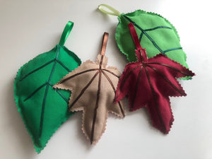 Ornaments - Maples & Green Leaves (set of 4)