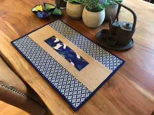 Placemats - Asian Cranes in Fence (set of 2)