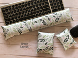 Keyboard Rest, Mouse & Elbow Set - Green Leaves (3pcs)